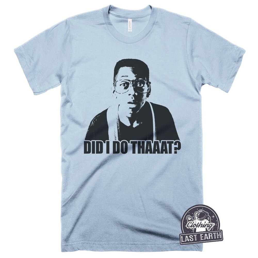 Did I Do That T-Shirt Funny Steve Urkel Shirt Retro Graphic Tee Vintage Tv Show